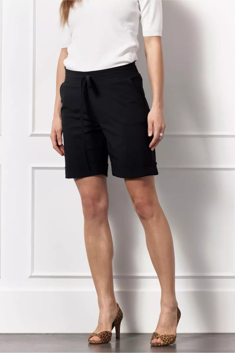 STUDIO ANNELOES-City bermuda-94774-9000 black-ZWART/WIT