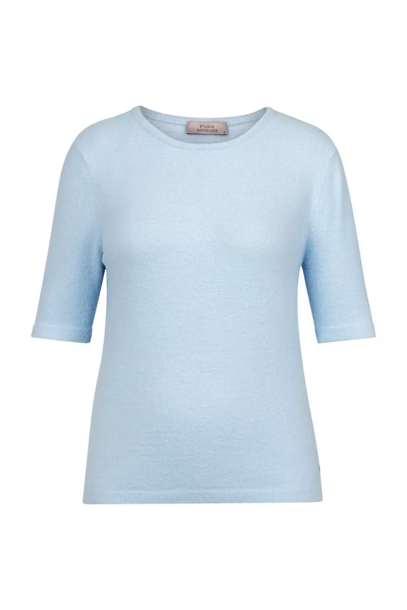 STUDIO ANNELOES-Felica soft pullover-13458-7000 Pastel blue-BLAUW