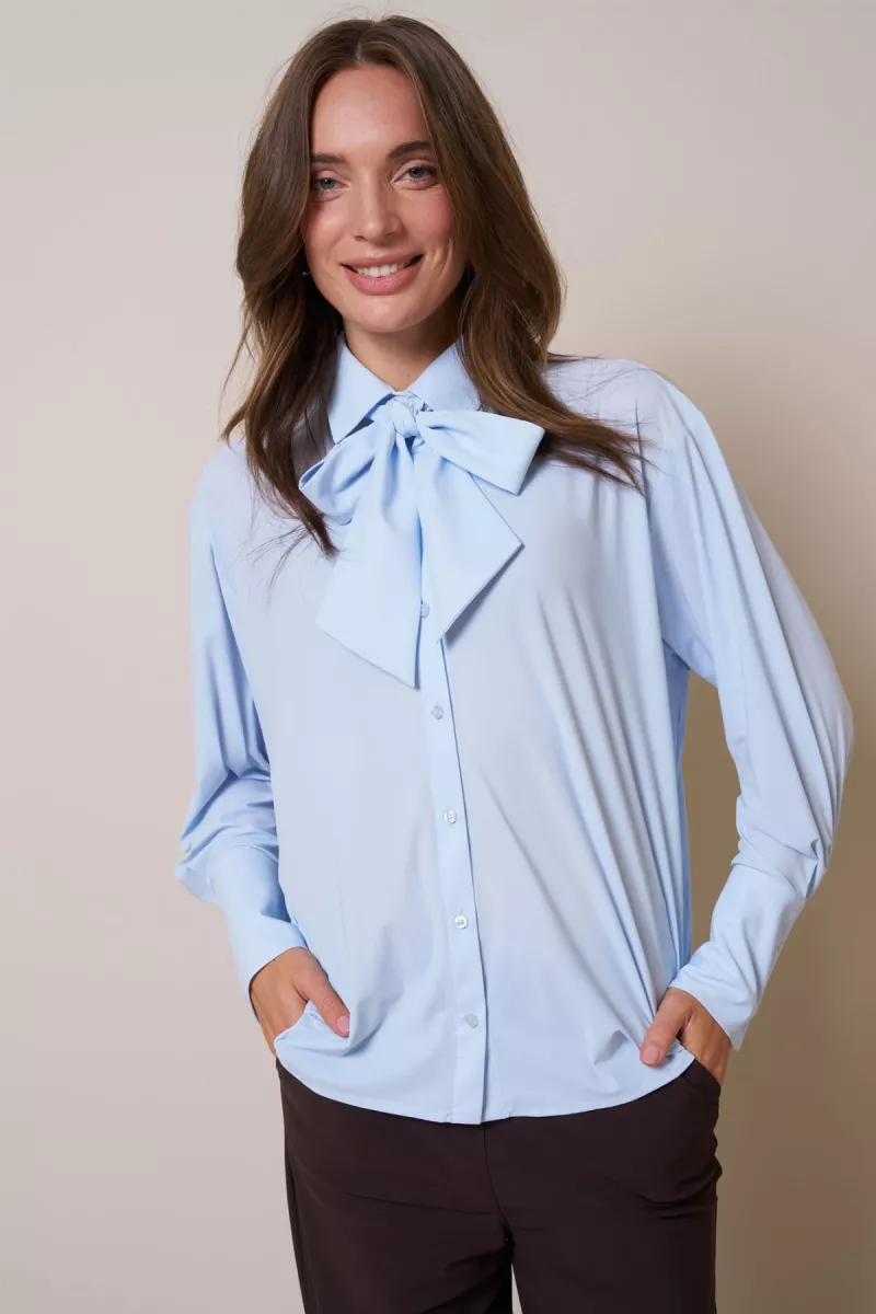 STUDIO ANNELOES-Hollis top-13449-7000 Pastel blue-BLAUW