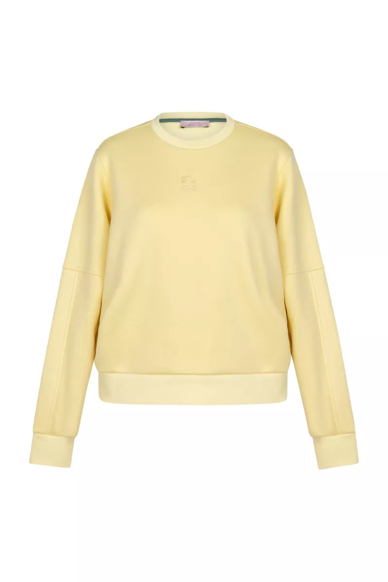 STUDIO ANNELOES-Pleuni studio sweater-13460-2100 Butter yellow-GEEL