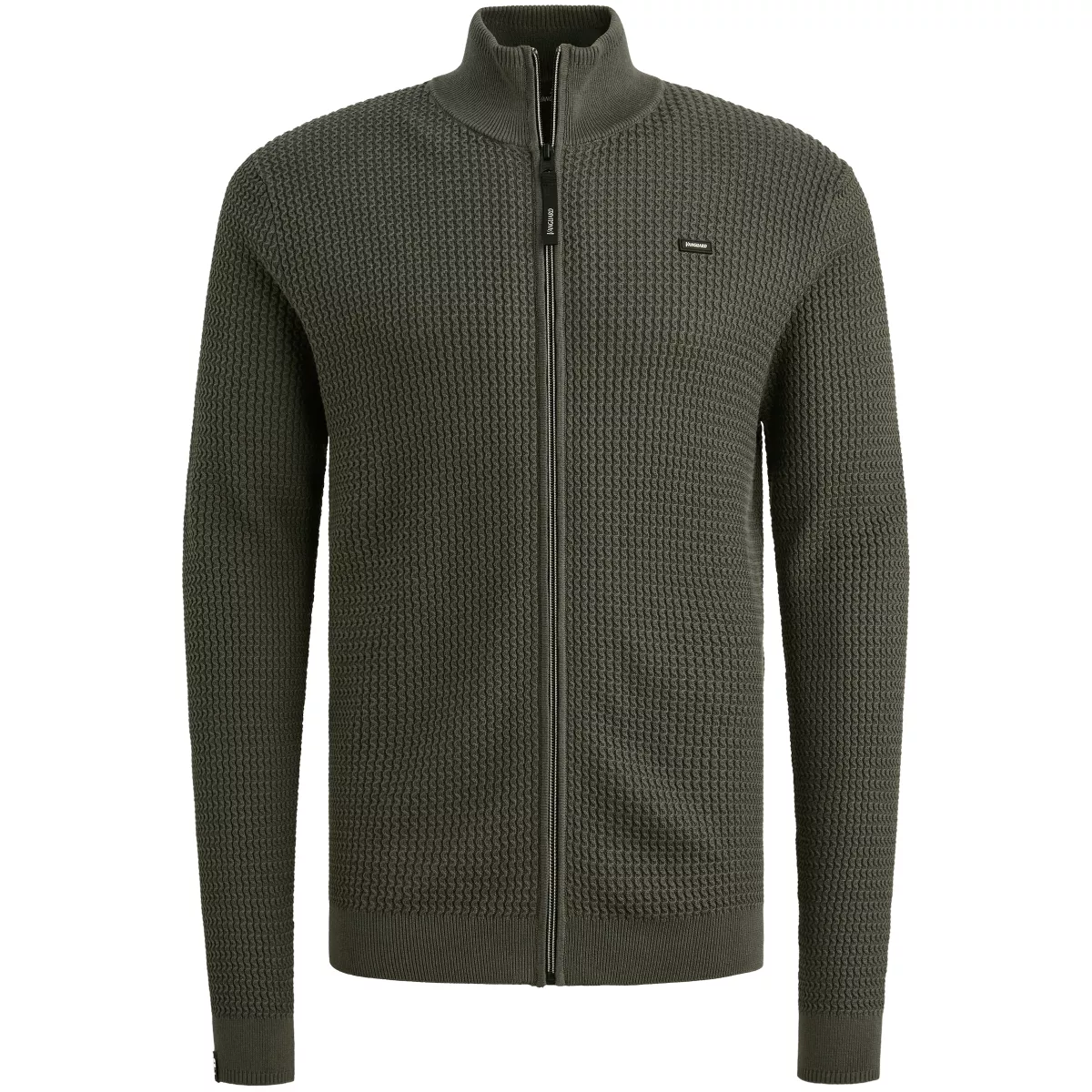 Vanguard-Zip jacket cotton modal-VKC2511370-9161 Chimera-GRIJS