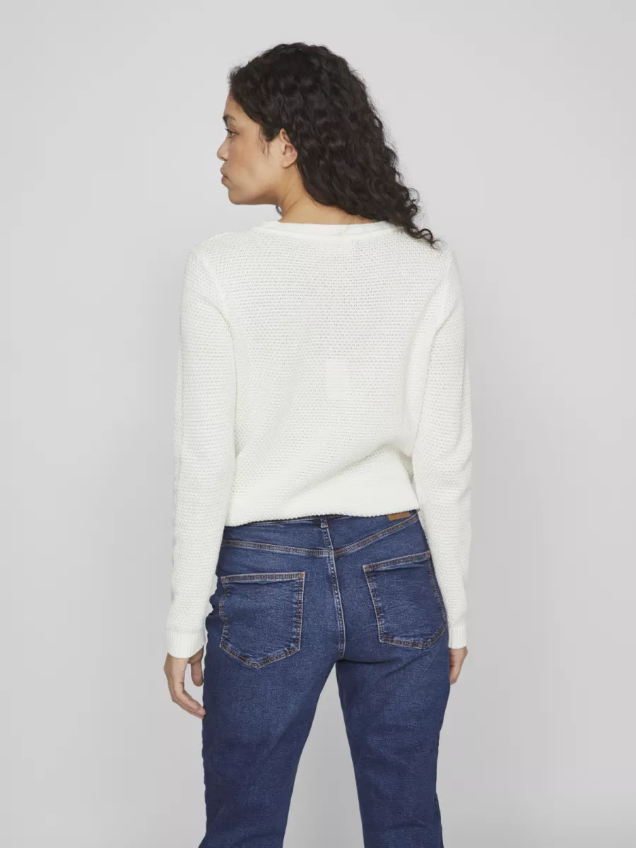 vila-vidalo-o-neck-l-s-knit-top-noos-14082767-white-alyssum-off-white-2 VILA-VIDALO O-NECK L/S KNIT TOP- NOOS-14082767-White Alyssum-OFF WHITE
