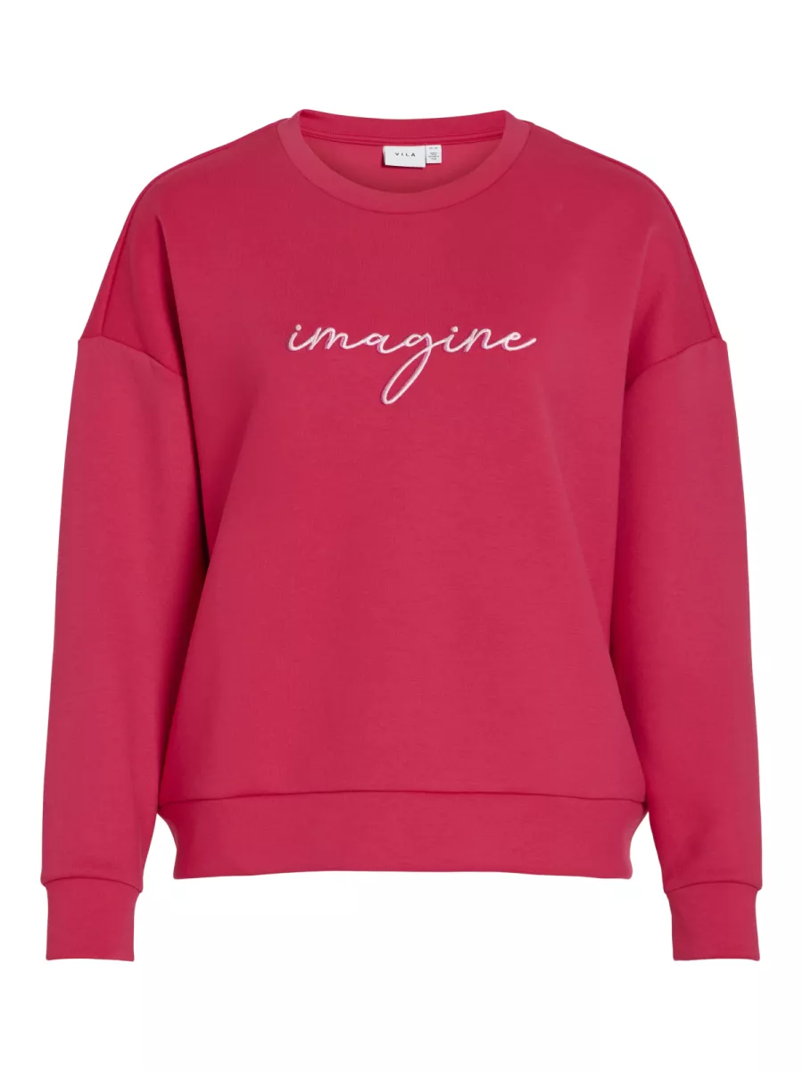 VILA-VISIFFI IMAGINE O-NECK L/S TOP/PB/1-14112028-Jazzy-ROSE
