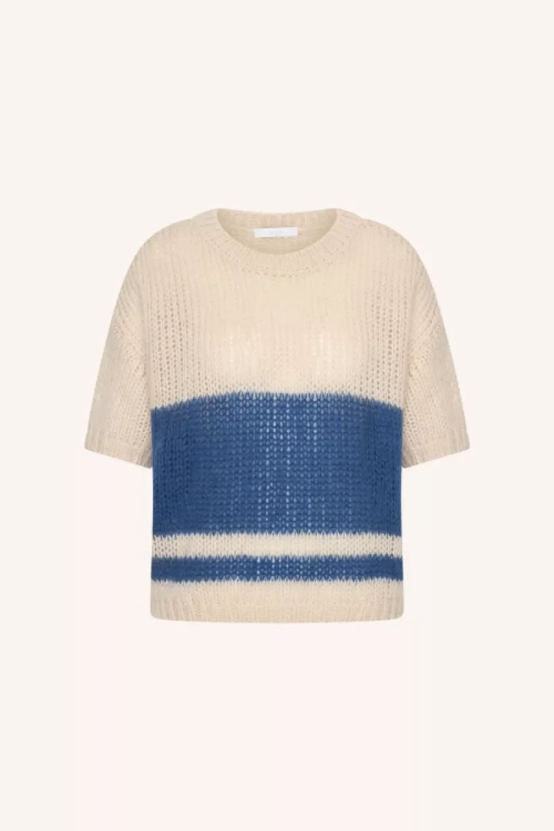 By-bar-Nino Vintage Stripe-26215017-591 Navy Stripe-BLAUW COMBINATIE