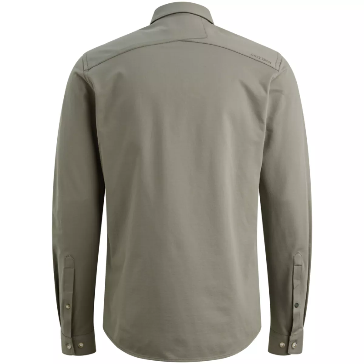 CAST IRON-LONG SLEEVE SHIRT Twill Jersey 2 t-CSI2602200-6478 Dried sage-GROEN