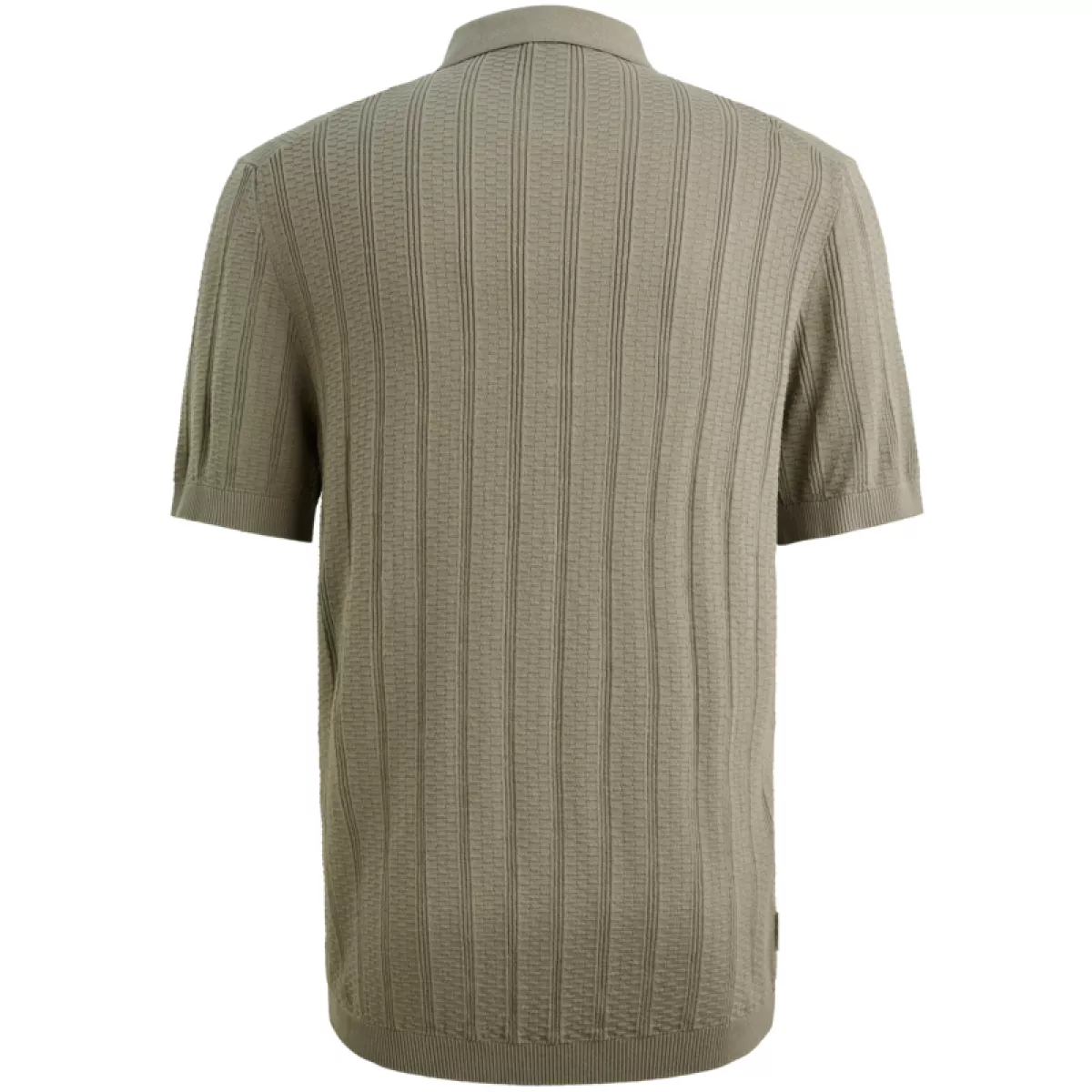 CAST IRON-Short sleeve polo regular fit soso-CPSS2602855-6478 Dried sage-GROEN