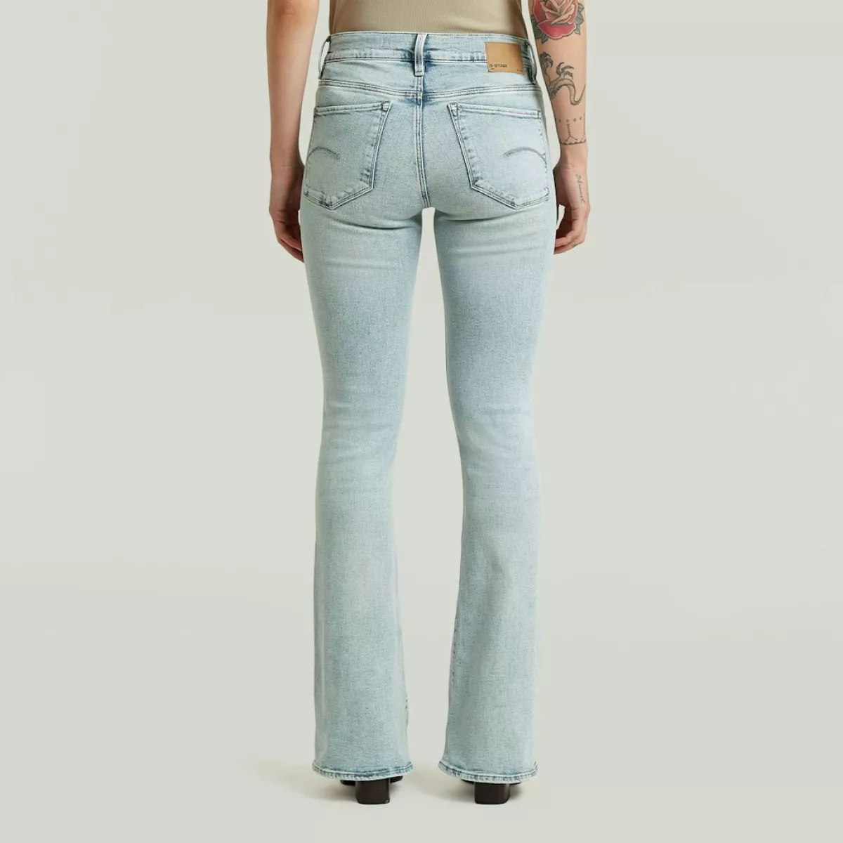 G-STAR-3301 Flare wmn-D21290-D987-H921 Sun faded blue celestite-DENIM