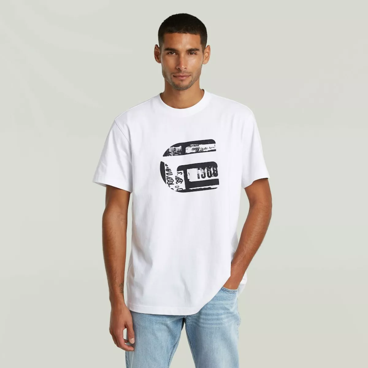 G-STAR-Essential t-shirt-D29113-D709-110 white-OFF WHITE