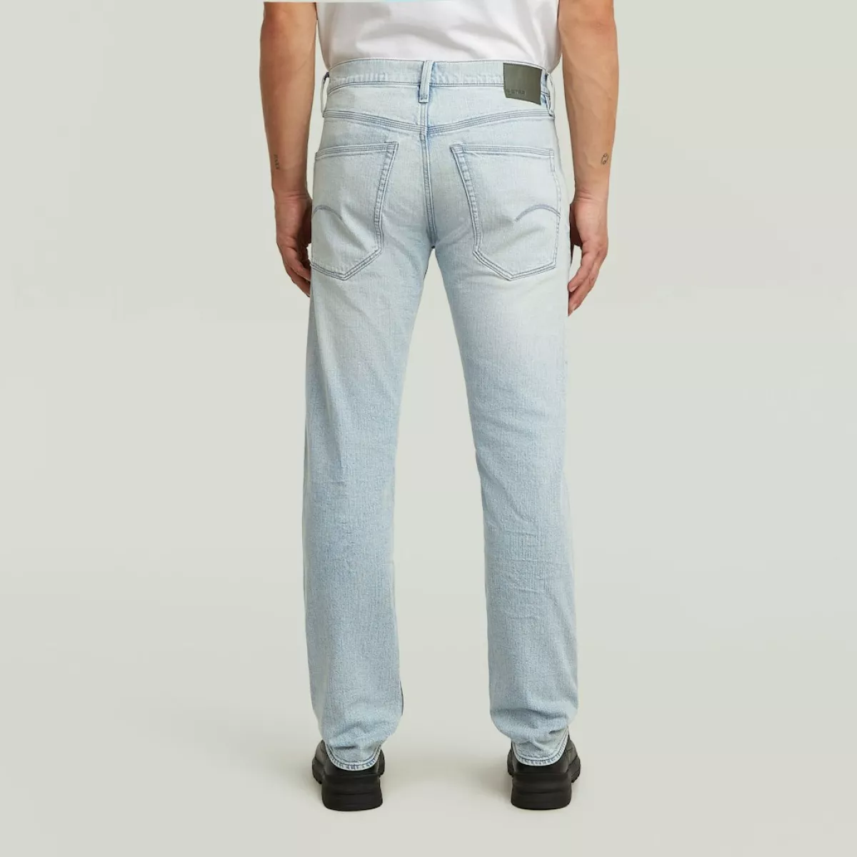 G-STAR-Streem slim tapered jeans-D28534-E205-H918 sun faded blue galena-LICHT DENIM