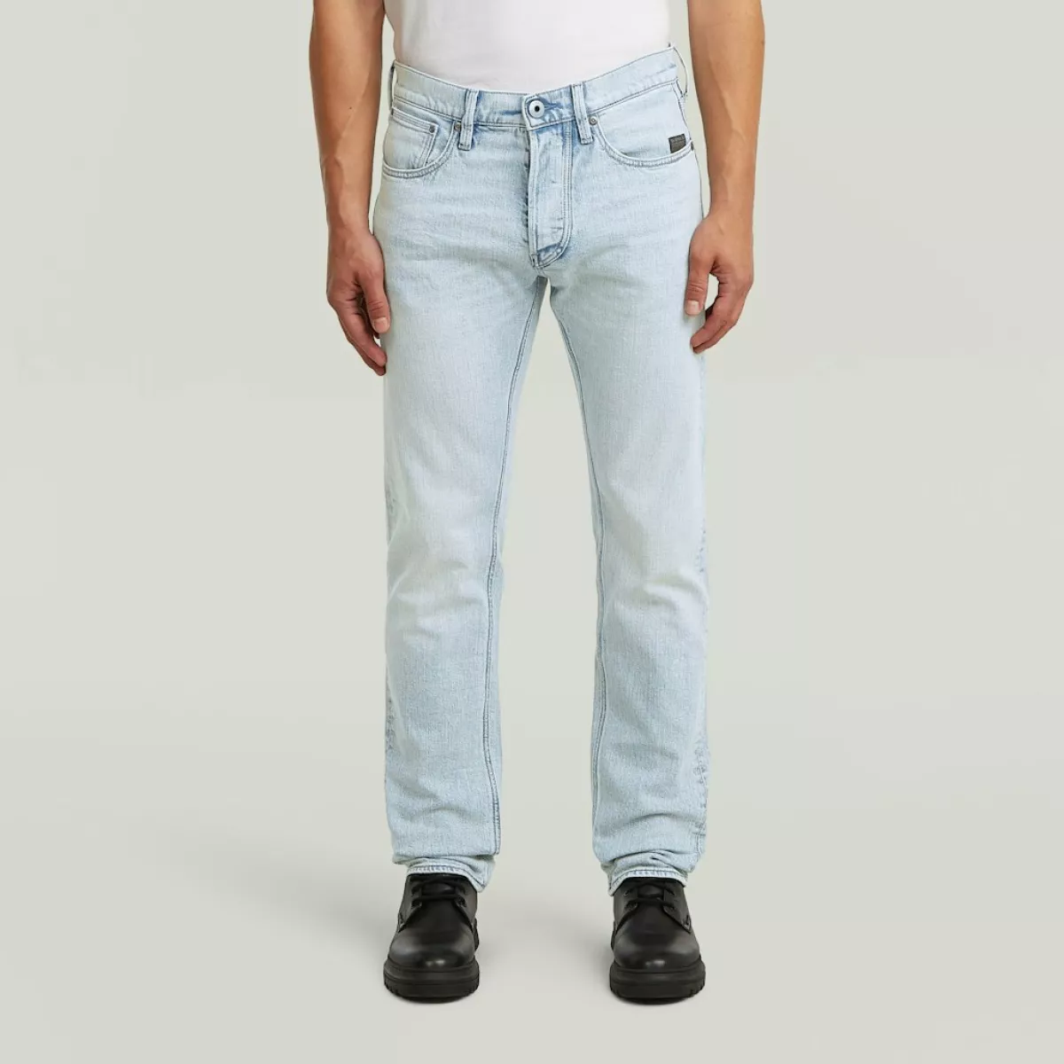 G-STAR-Streem slim tapered jeans-D28534-E205-H918 sun faded blue galena-LICHT DENIM