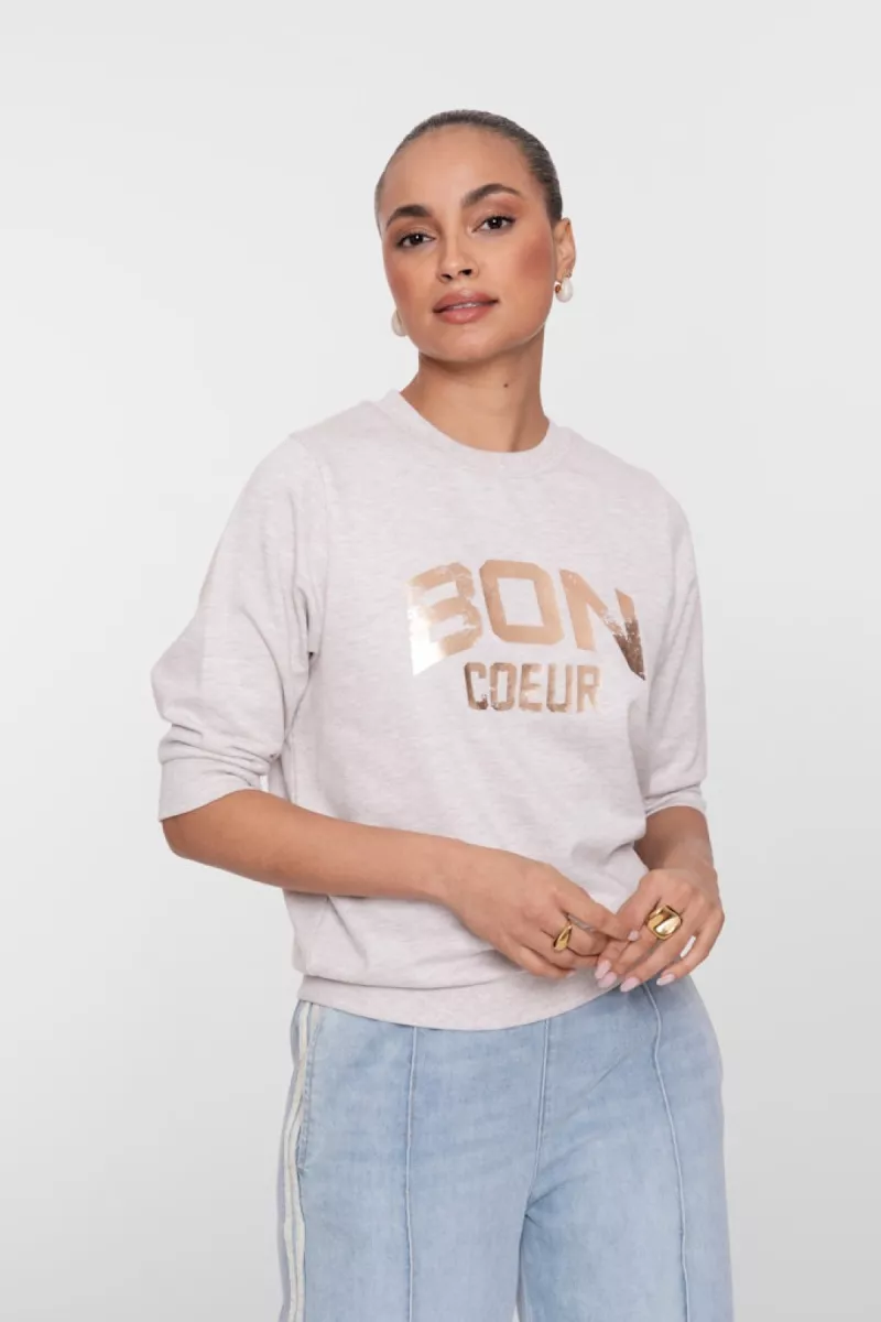 GEISHA-Sweater foil-62071-24-715 beige melange-CREME