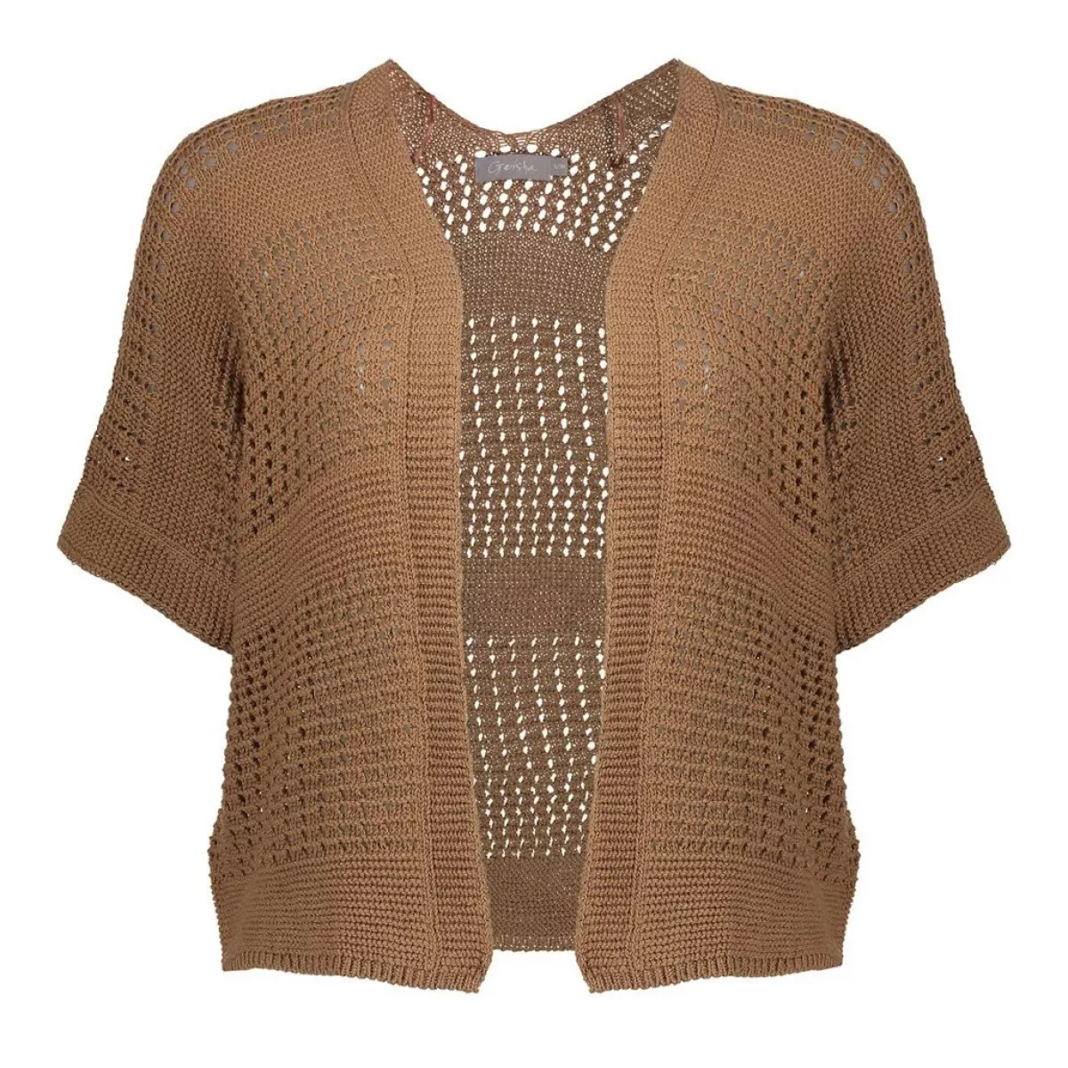 GEISHA-Vest bat sleeve-64079-70-775 mid brown-ZAND