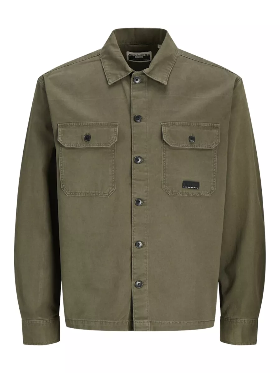 JACK & JONES-JCOBEN CLASSIC FUSION BADGE OVERSHI-12293685-Grape leaf-GROEN