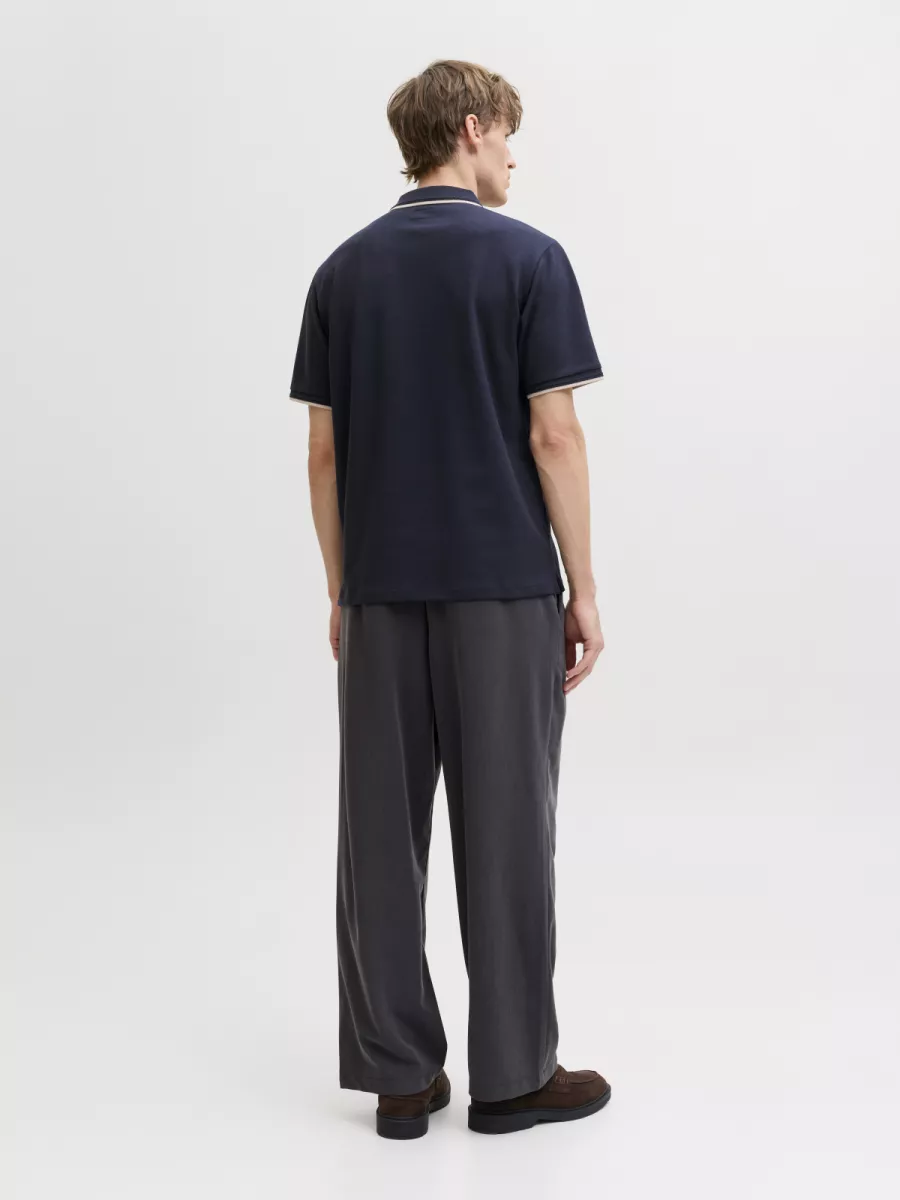 JACK & JONES-JPRBLAETHAN DETAIL SS POLO SN-12292983-Night sky-NAVY