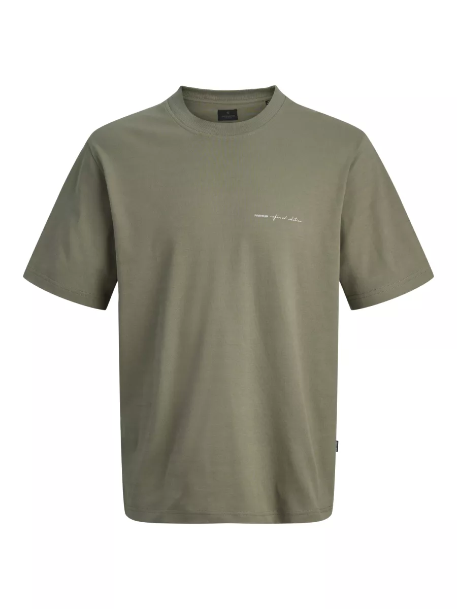 JACK & JONES-JPRBLAOWEN SS BRANDING TEE SN-12292397-Smokey olive-OLIJF