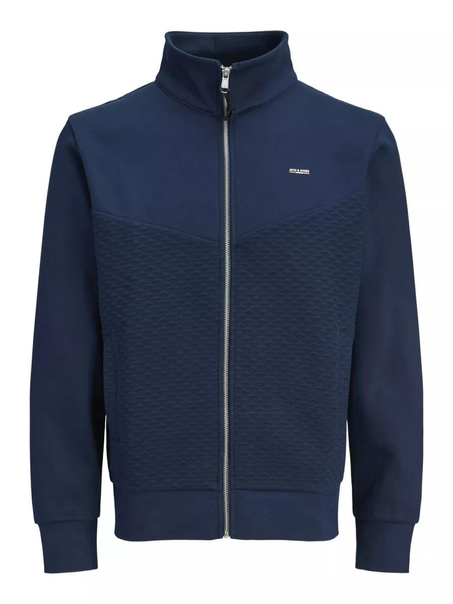 JACK & JONES-JPRBLUFRANKIE SWEAT ZIP HIGH NECK S-12275675-Pageant blue-BLUE
