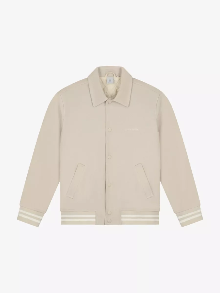 Law of the Sea-Clyne structured jersey jacket-10325-808 sand-ZAND