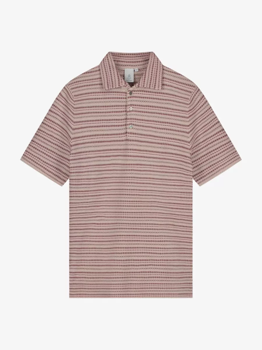 Law of the Sea-Vague multi colour polo-10335-903 almond milk-OFF WHITE