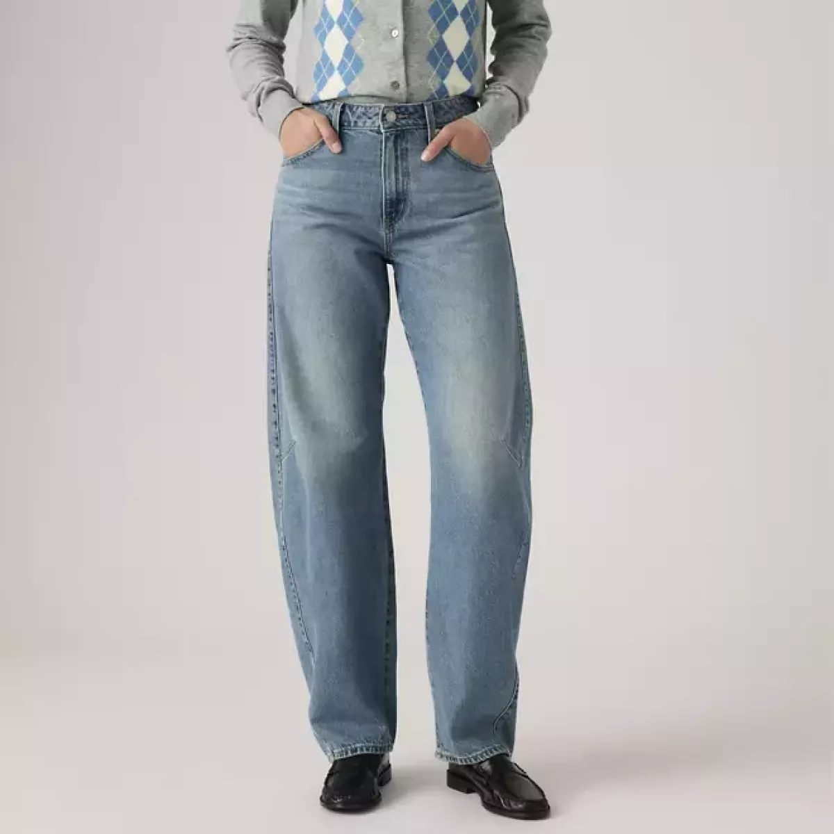 LEVI STRAUSS-Baggy Dad Barrel Easy Days-0039A-0002-JEANS