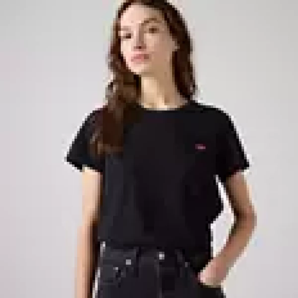 LEVI STRAUSS-Perfect Tee-39185-0008-ZWART