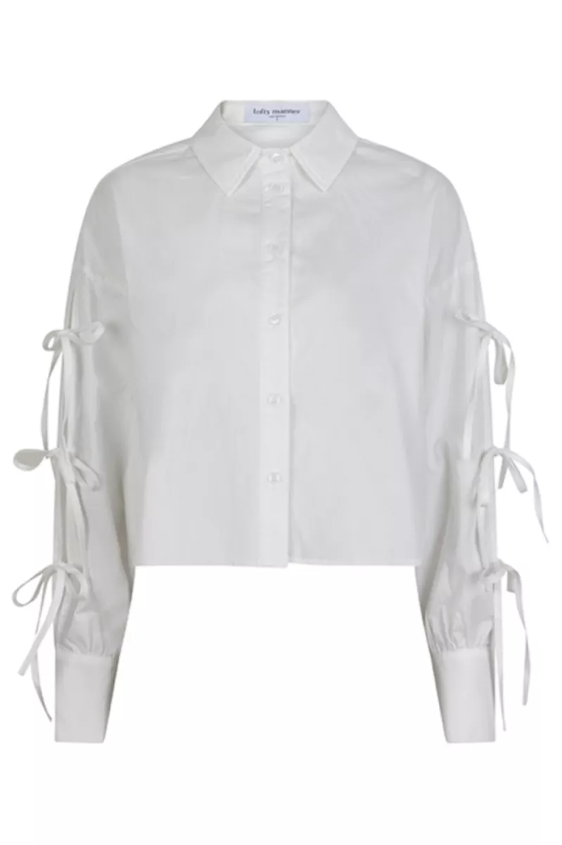 LOFTY MANNER--QM02 - Blouse Rosy-100 white-OFF WHITE