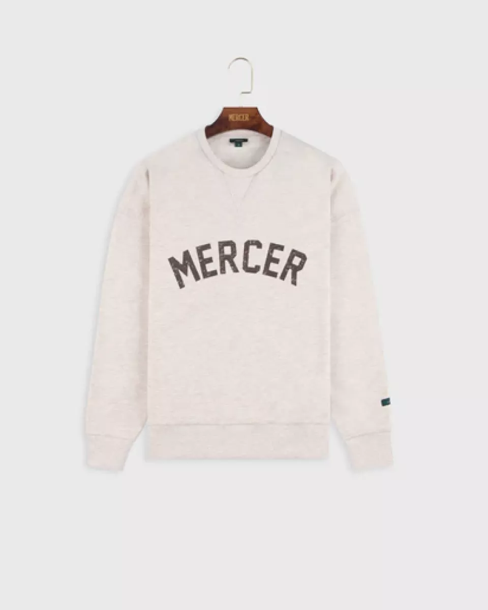 Mercer Amsterdam-Mercer Logo Sweat-MEAP261010-Off White-OFF WHITE