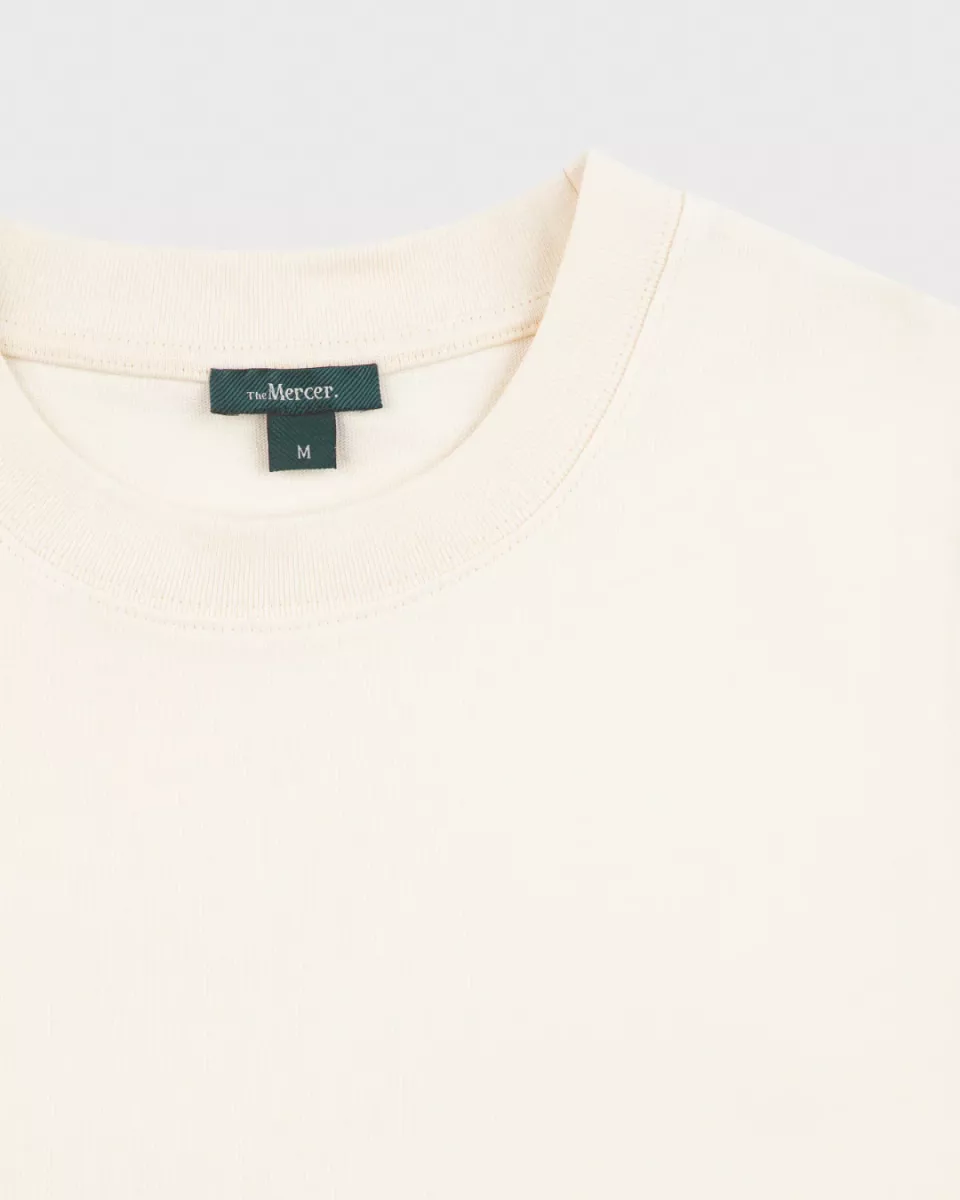 Mercer Amsterdam-The Mercer Logo Tee-MEAP261005-Creme-CREME
