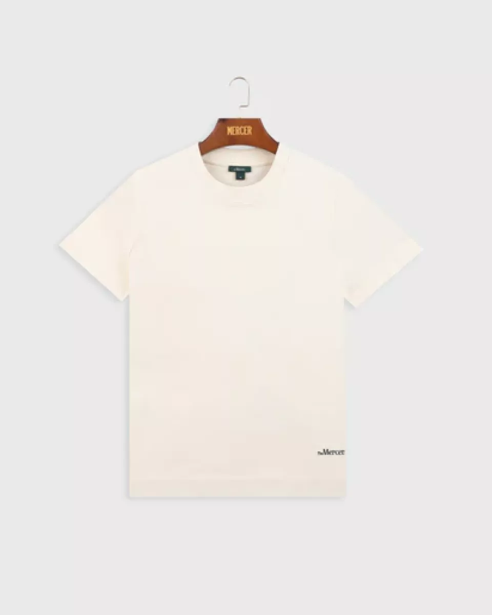 Mercer Amsterdam-The Mercer Logo Tee-MEAP261005-Creme-CREME