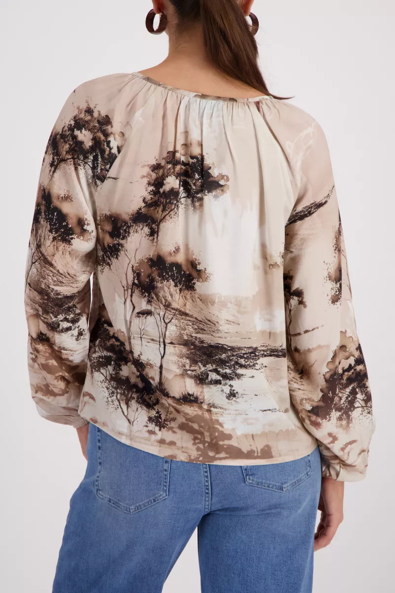 monari-blouse-with-savanna-print-410190-148-sand-pattern-zand-2 Monari-Blouse with savanna print-410190-148 Sand pattern-ZAND