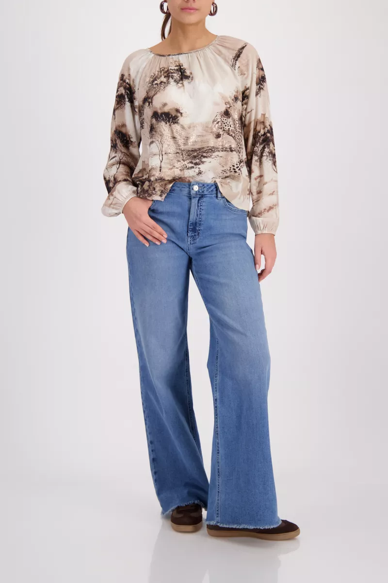 monari-blouse-with-savanna-print-410190-148-sand-pattern-zand-4 Monari-Blouse with savanna print-410190-148 Sand pattern-ZAND