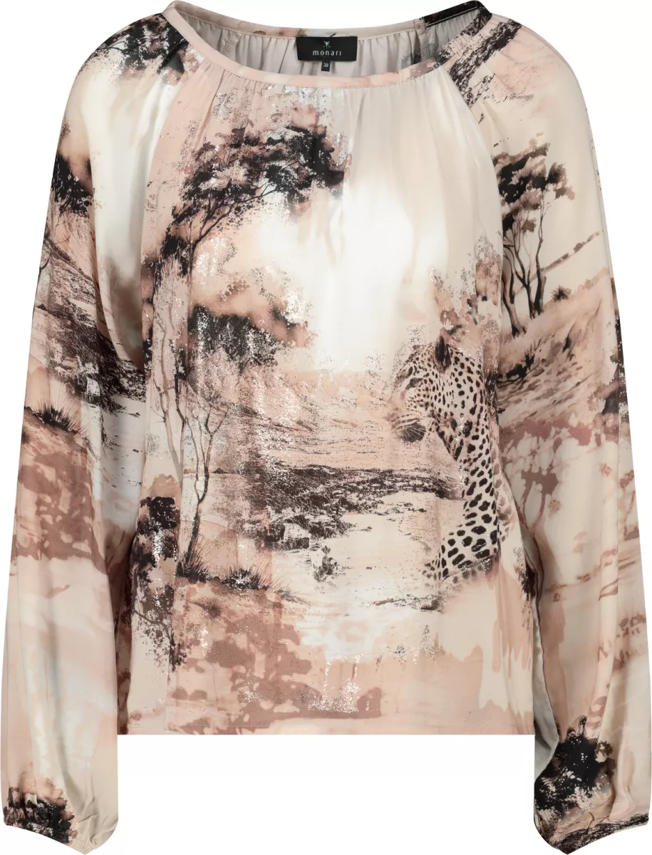 monari-blouse-with-savanna-print-410190-148-sand-pattern-zand-5 Monari-Blouse with savanna print-410190-148 Sand pattern-ZAND