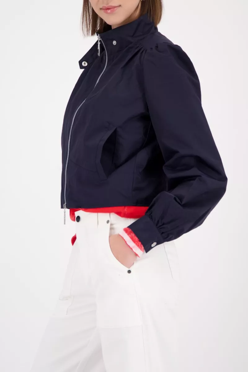 Monari-Jacket with stand up collar-410366-755 Marine-MARINE