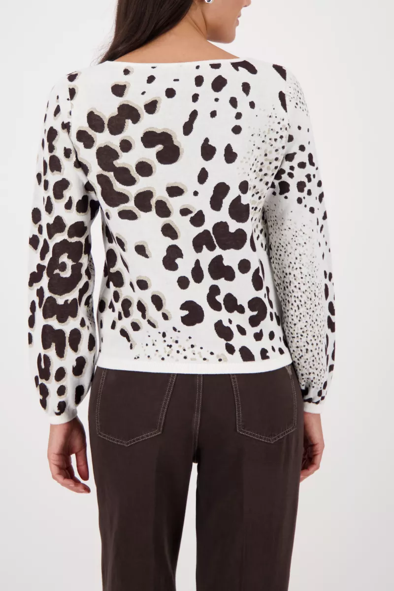 monari-knitted-jumper-with-leopard-jacquard-410292-566-dark-chocolate-pattern-chocolade-2 Monari-Knitted jumper with leopard jacquard-410292-566 Dark chocolate pattern-CHOCOLADE