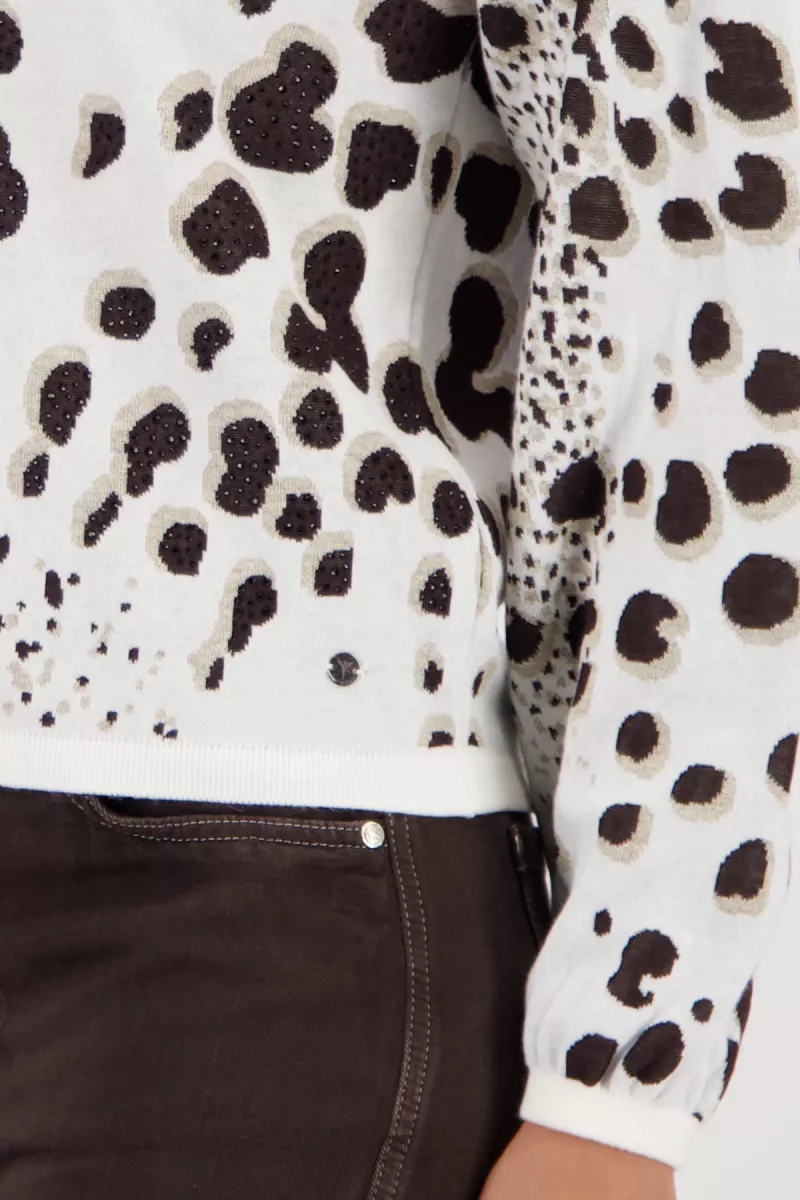 monari-knitted-jumper-with-leopard-jacquard-410292-566-dark-chocolate-pattern-chocolade-3 Monari-Knitted jumper with leopard jacquard-410292-566 Dark chocolate pattern-CHOCOLADE