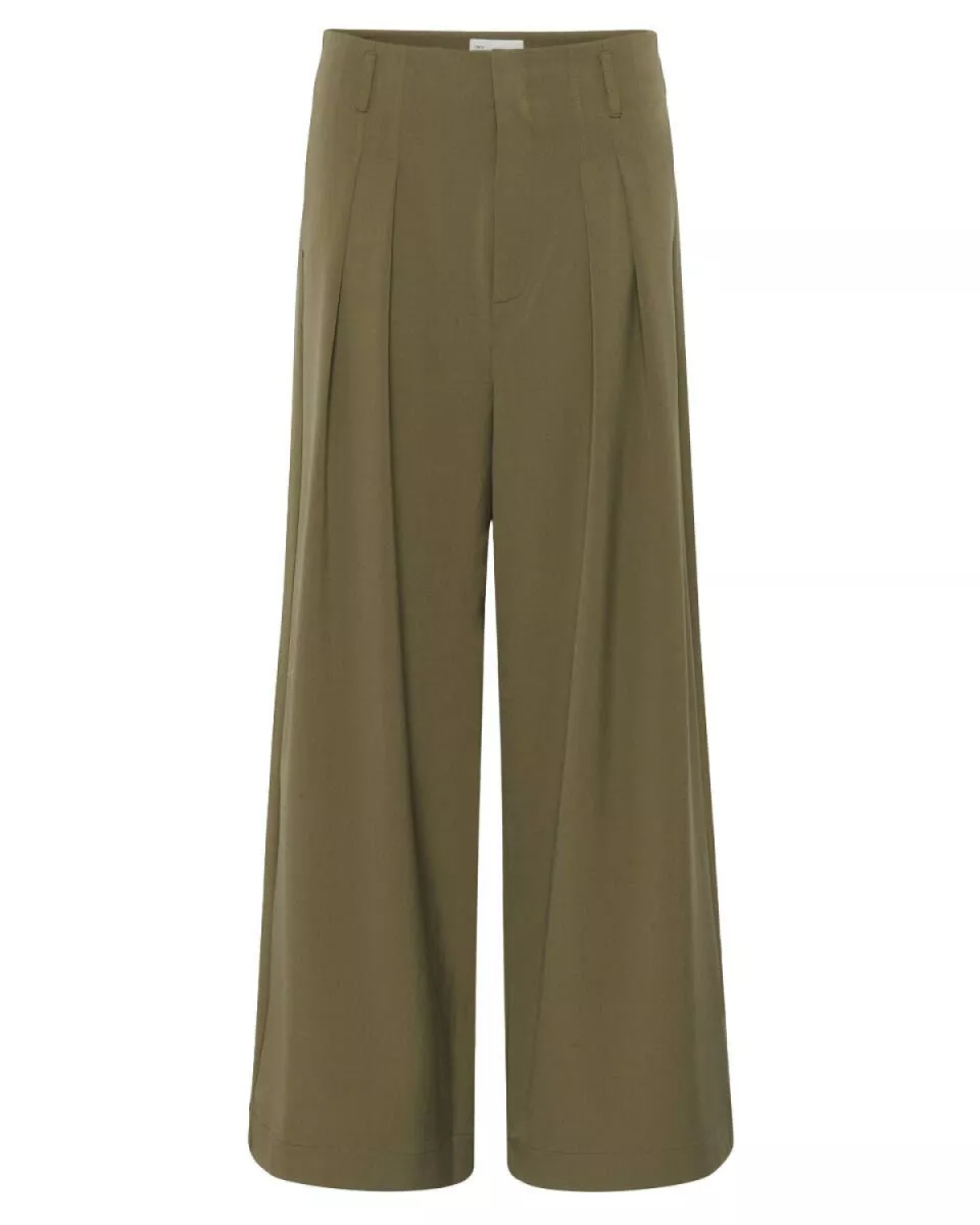 My Essential Wardrobe--Hace Sille High Wide Pant-180820-GROEN