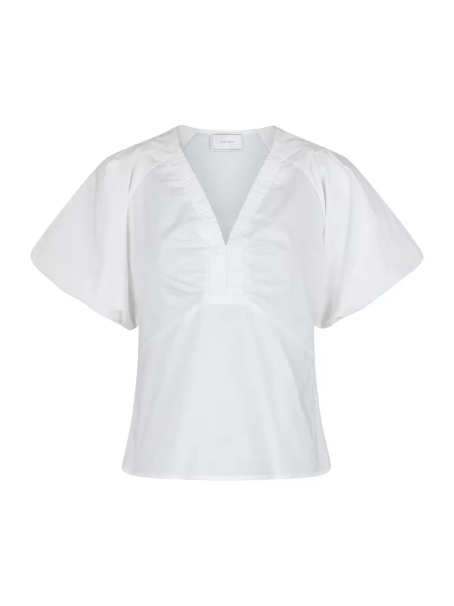Neo Noir-Irina Poplin Blouse-162219-120 White-WIT