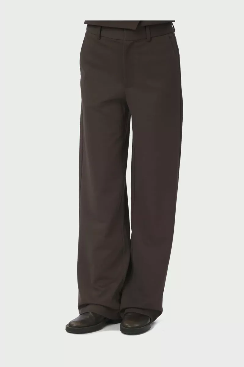 Neo Noir-Nathalie Pants-162508-676 Dark Brown-DONKER BRUIN