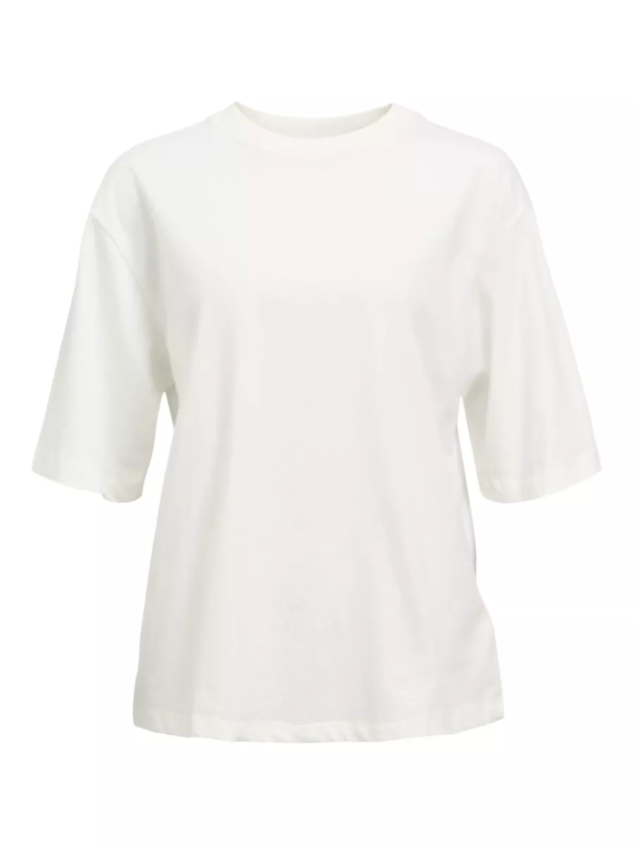 OBJECT-OBJGIMA 2/4 OVERSIZE T-SHIRT NOOS-23043497-Cloud Dancer-OFF WHITE