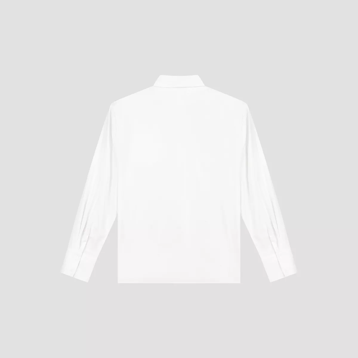 Olaf-Drapey asymmetric shirt-W240306-Optical white-WIT