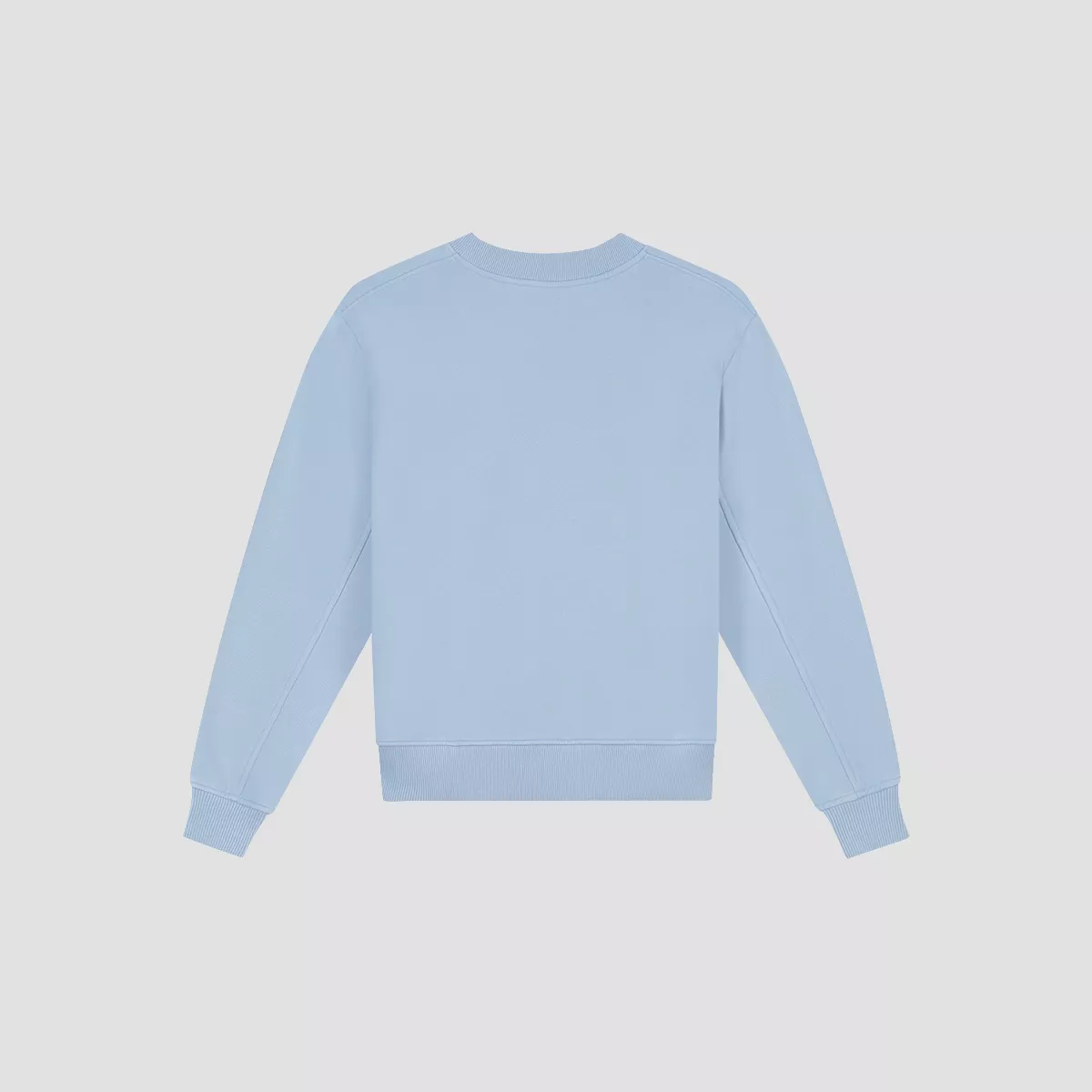 Olaf-Essential washed crewneck-W240201-Open air-LICHT BLAUW