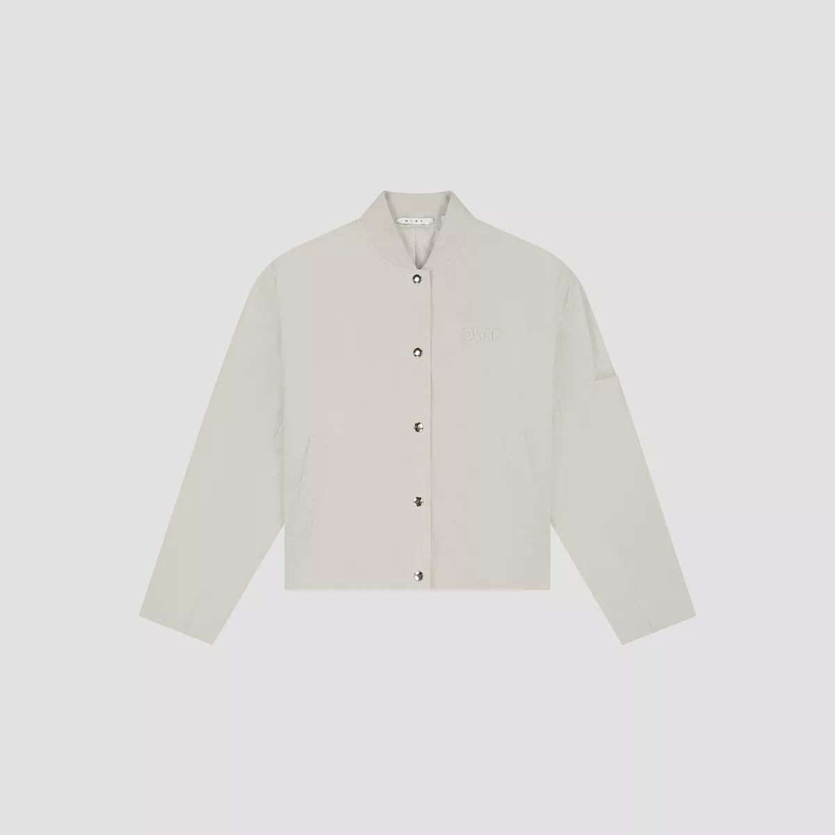 Olaf-Retro logo bomber jacket-W240505-Cement-CEMENT