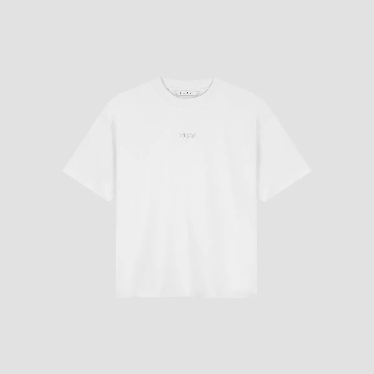 Olaf-Retro logo boxy tee-W990101-Optical white-WIT