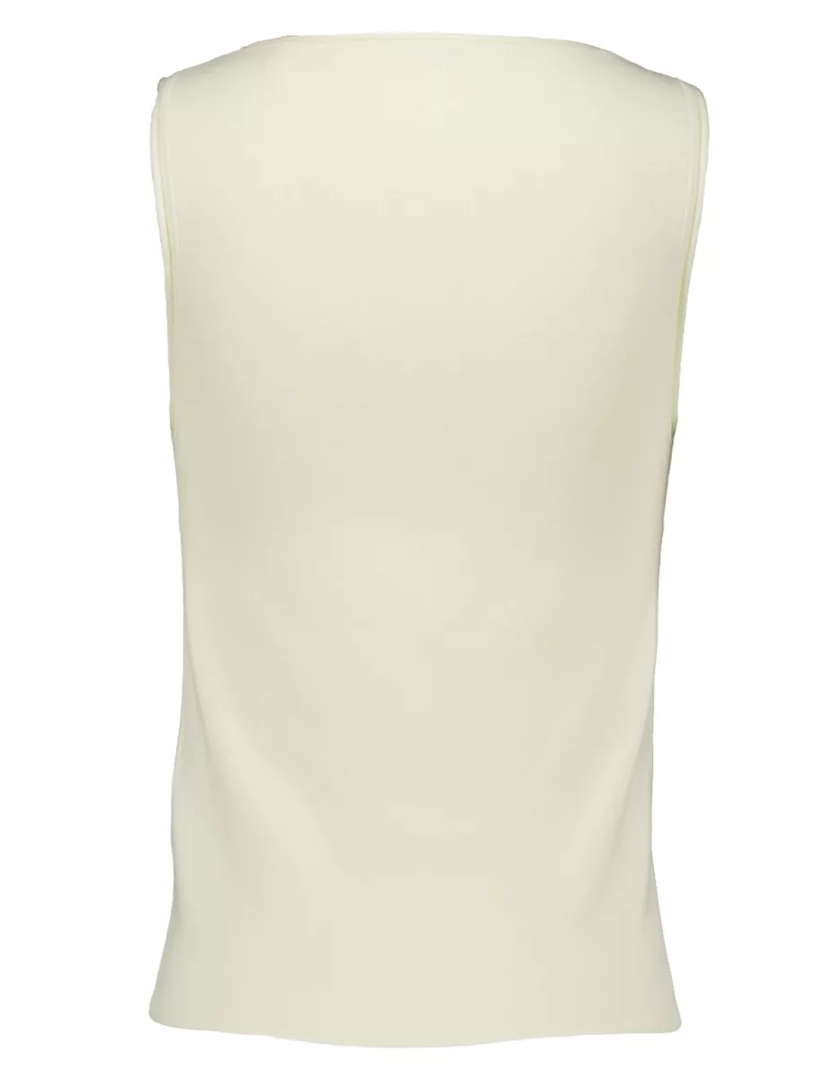 Olaf-Retro logo sleeveless knit-W240704-Off white-OFF WHITE