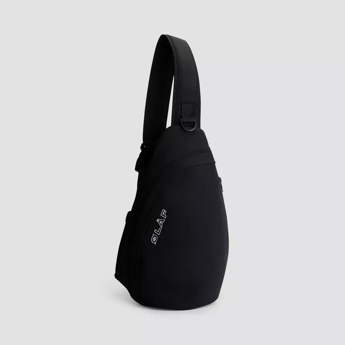 Olaf-Technical twill sling bag-A240821-Black-ZWART