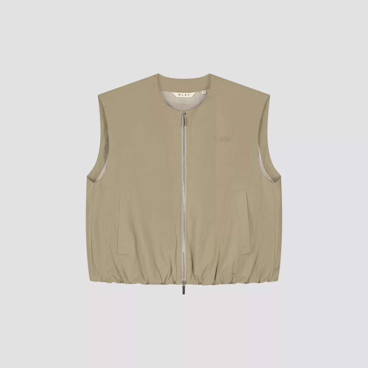 Olaf-Zip up gilet-W240503-Treehouse-BRUIN