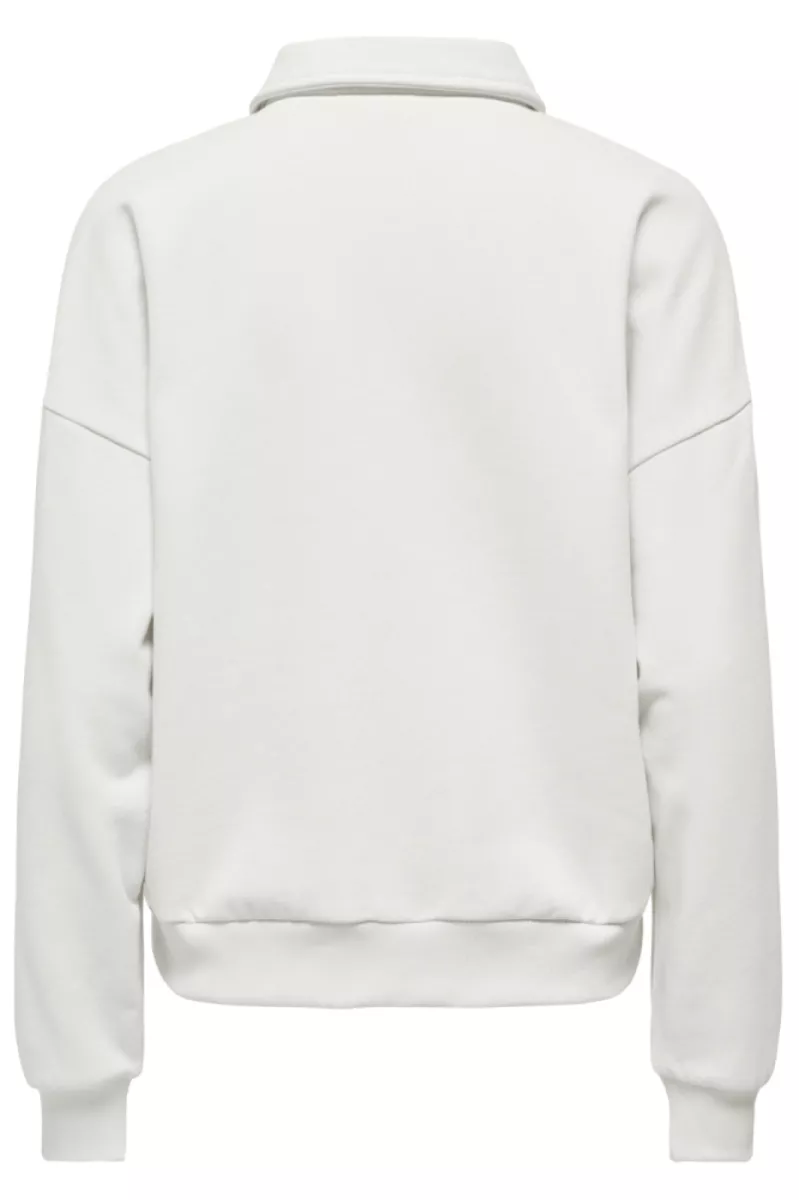 ONLY-ONLAGNES L/S POLO CS PR SWT-15378310-Cloud Dancer-CREME