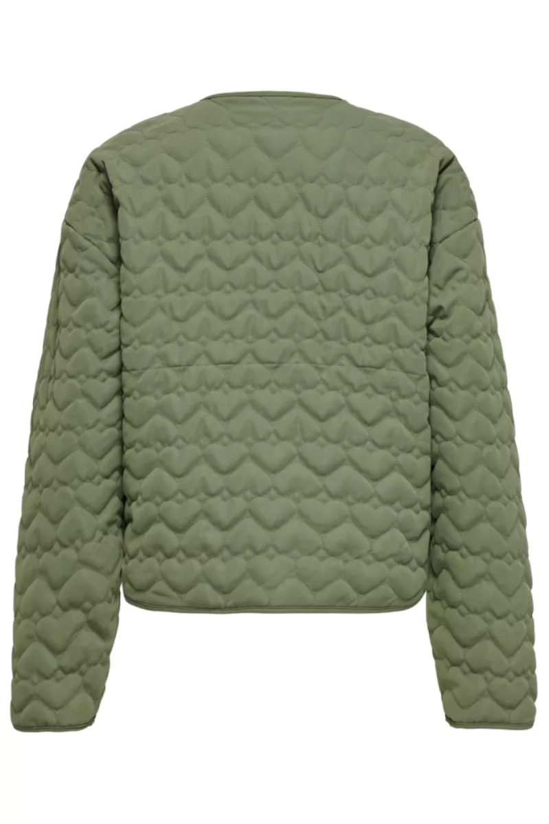 ONLY-ONLHEART LIFE QUILTED JACKET NOOS O-15366265-Oil Green-GROEN