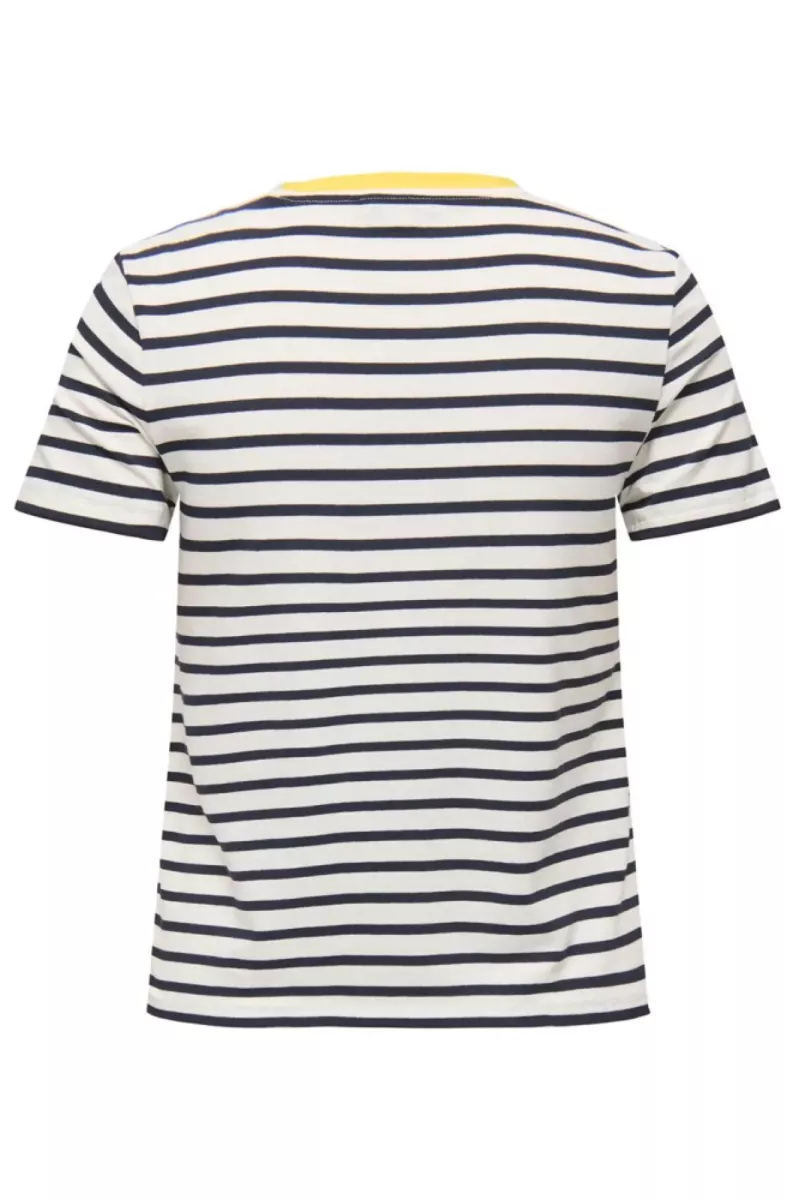 ONLY-ONLHEART LIFE S/S TEE JRS NOOS-15318959-Night Sky / Lemon-ZWART COMBINATIES