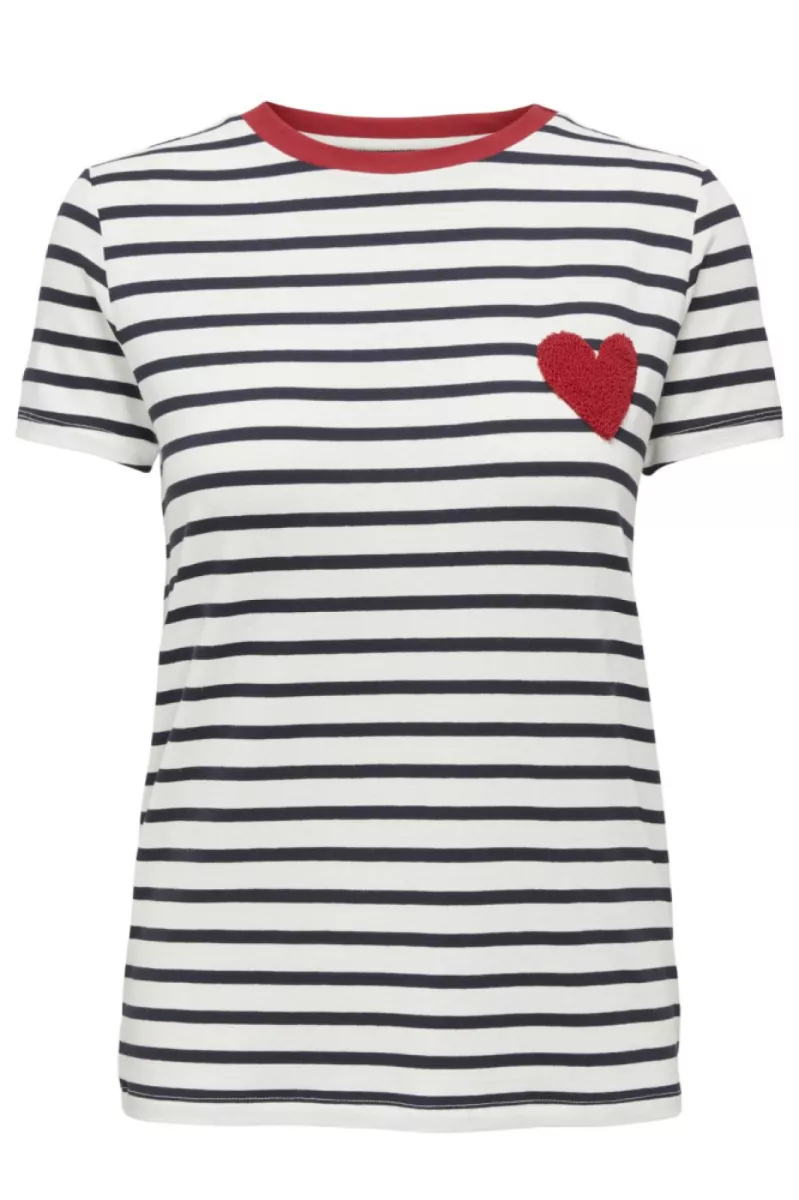 ONLY-ONLHEART LIFE S/S TEE JRS NOOS-15318959-Night Sky / Red Hearts-CREME
