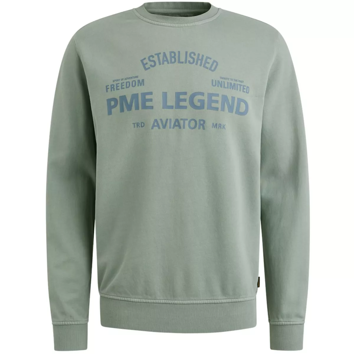 PME LEGEND-Crewneck terry garment dyed-PSW2508430-5226-BLAUW